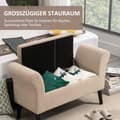 Miniatyrbild 4 av 9: Vardagsrumsbänk, 115.5x43.5x66 cm, Beige