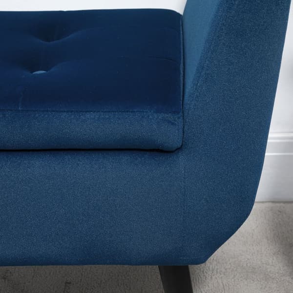 Luksus Bænk med Opbevaring, 107x42x65 cm, Blå