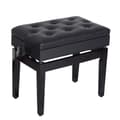 Miniatyrbillede 1 af 9: Piano Bænk, 54.5x33x48-58 cm, Sort