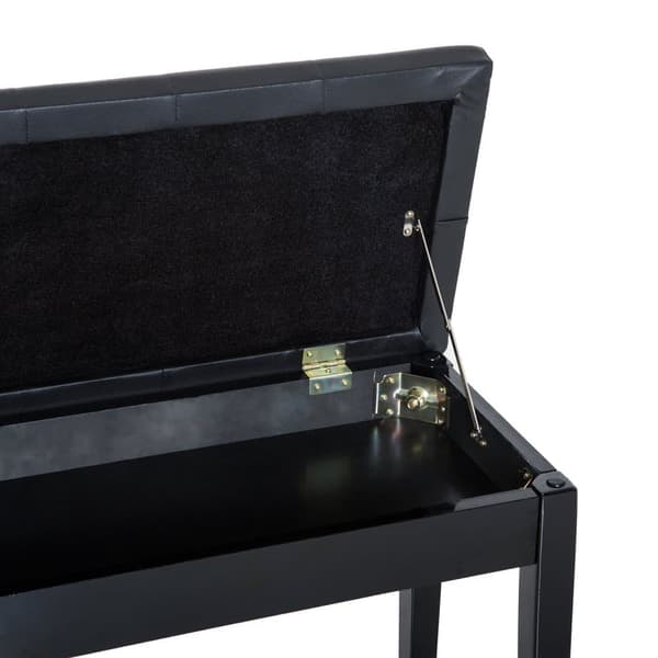 Piano Skammel, 76x36x50 cm, Sort