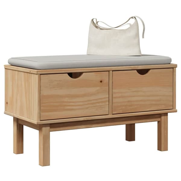 Hallbänk OTTA 80x40x45 cm massiv furu