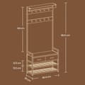 Miniatyrbillede 5 af 5: Coat Rack - Med Shoe Bank - 10 Haken