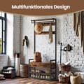 Miniatyrbillede 2 af 5: Coat Rack - Med Shoe Bank - 10 Haken