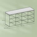 Miniatyrbillede 5 af 5: Shoe Bank - med opbevaringsplads - 12 rum - vintage brun