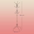 Miniatyrbild 5 av 5: Coat Rack - Metal Clothing Hanger - 12 Hooks - Garderob