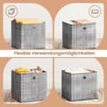 Miniatyrbillede 5 af 5: Rootz 6 -stykke sæt sammenfoldelige opbevaringsbokse - Cube -arrangører - Stofcontainere - Struktur af formstabil - 30 cm x 30 cm x 30 cm