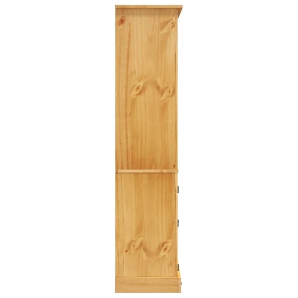 vidaXL Vitrine meksikansk corona-stil furu 80x40x170 cm