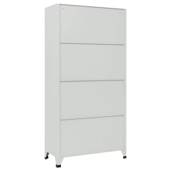 vidaXL Lukkokaappi 6 lokerolla teräs 90x45x180 cm Harmaa