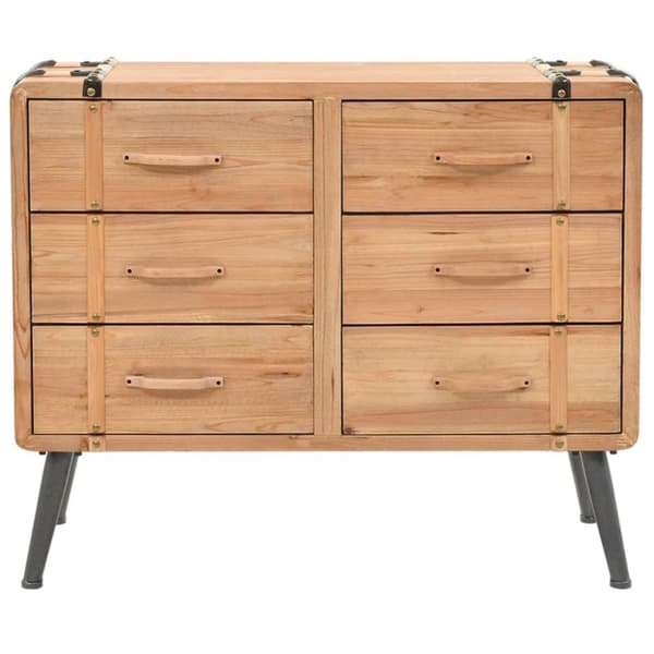 vidaXL kommode 91x35x73 cm massivt grantræ