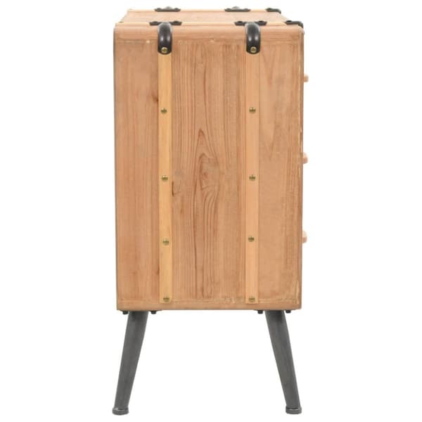 vidaXL kommode 91x35x73 cm massivt grantræ