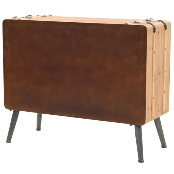 vidaXL kommode 91x35x73 cm massivt grantræ