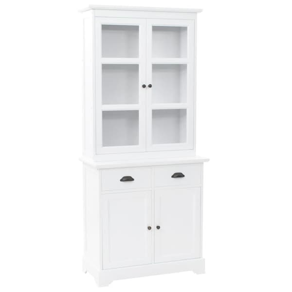 vidaXL Senkki 4 ovella MDF ja mänty 80x40x180 cm
