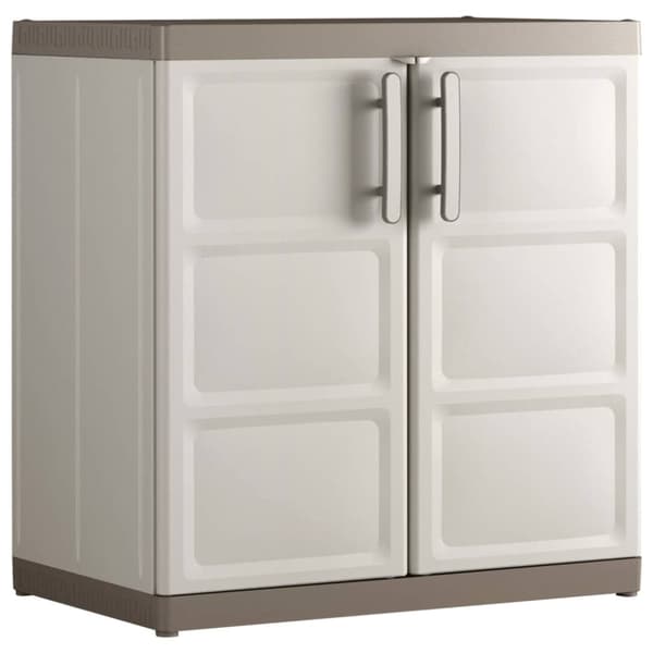 Keter lavt opbevaringsskab Excellence XL 93 cm beige gråbrun