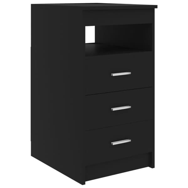 vidaXL Kommode svart 40x50x76 cm konstruert tre