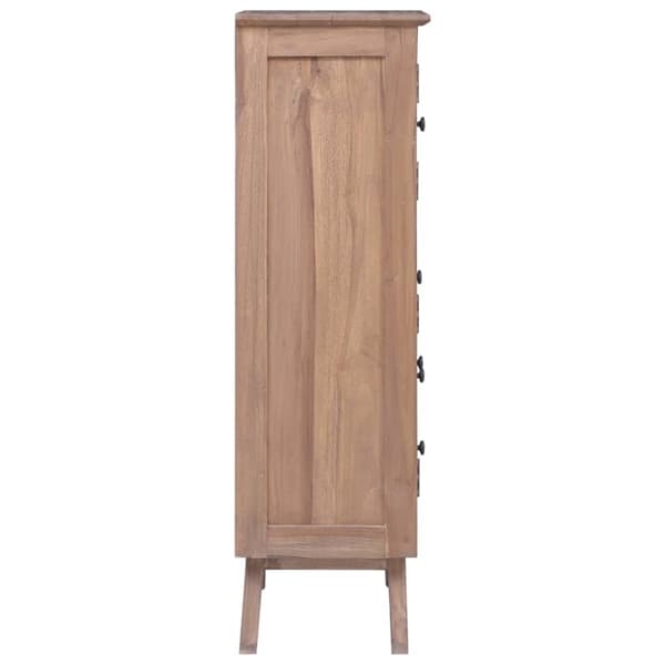 vidaXL højskab 60x30x100 cm massivt teakitræ