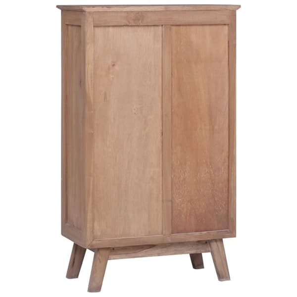 vidaXL højskab 60x30x100 cm massivt teakitræ