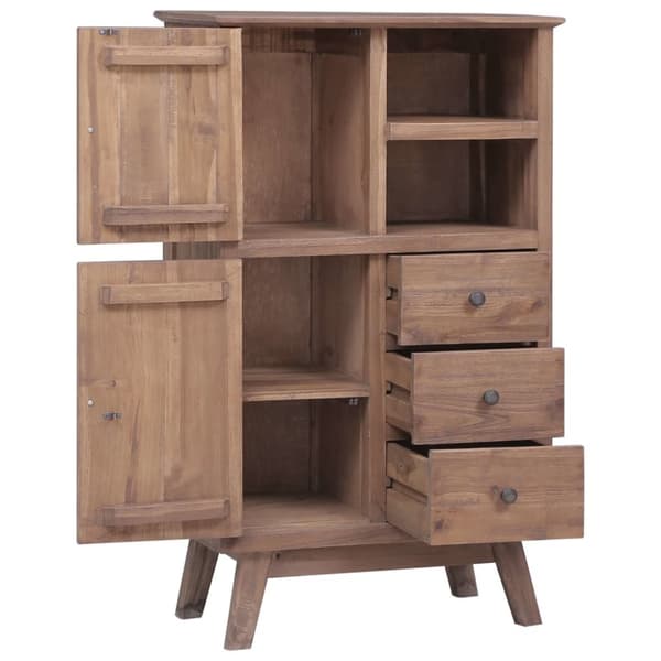 vidaXL højskab 60x30x100 cm massivt teakitræ