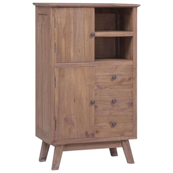 vidaXL højskab 60x30x100 cm massivt teakitræ