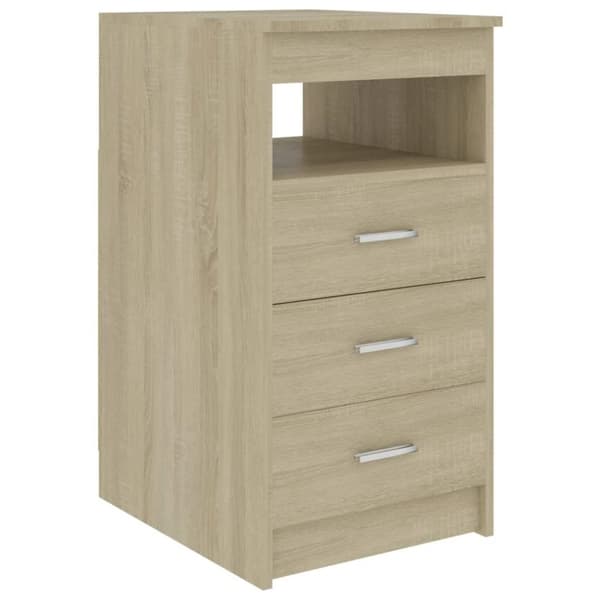 vidaXL Kommode sonoma eik 40x50x76 cm konstruert tre