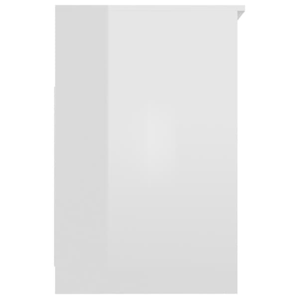 vidaXL Byrå vit högglans 40x50x76 cm konstruerat trä