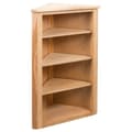 Miniatyrbilde 1 av 7: vidaXL Hjørnehylle 59x36x100 cm heltre eik