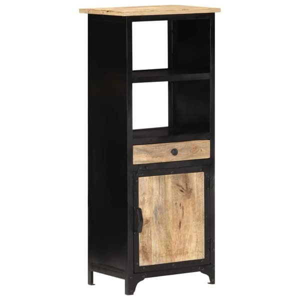 vidaXL Skåp 45x32x110 cm massivt mangoträ