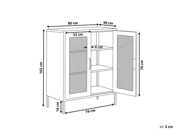 Senkki musta 80 x 102 x 40 cm teräs matta 2 ovea 3 hyllyä lattiasuoja teollinen