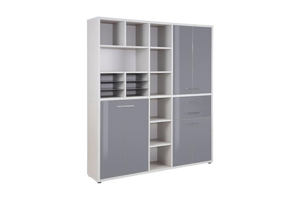 HAMBORN Hylla 191,9 Grå/Vit