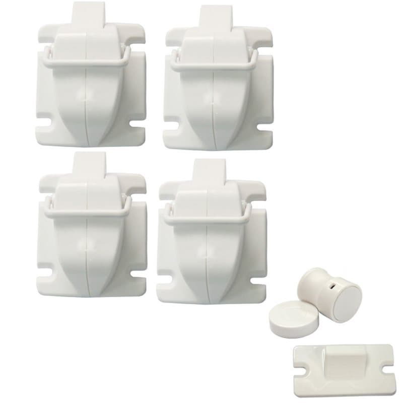 Osynligt barnlås med magnet 4-pack