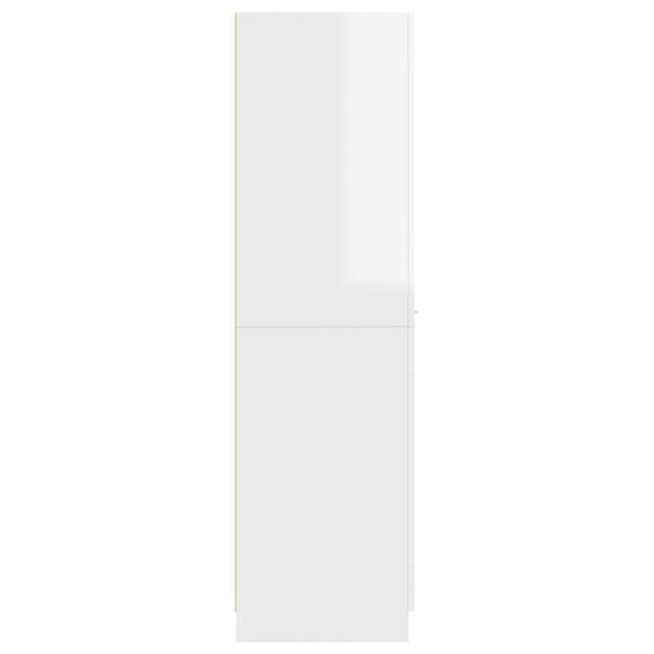 vidaXL Apoteksskåp vit högglans 30x42,5x150 cm konstruerat trä