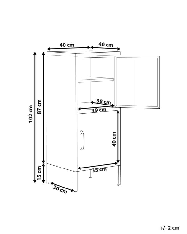 Kaappi vihreä 40 x 102 x 40 cm teräs matta 2 kaappia 4 hyllyä teollinen E-pinnoite