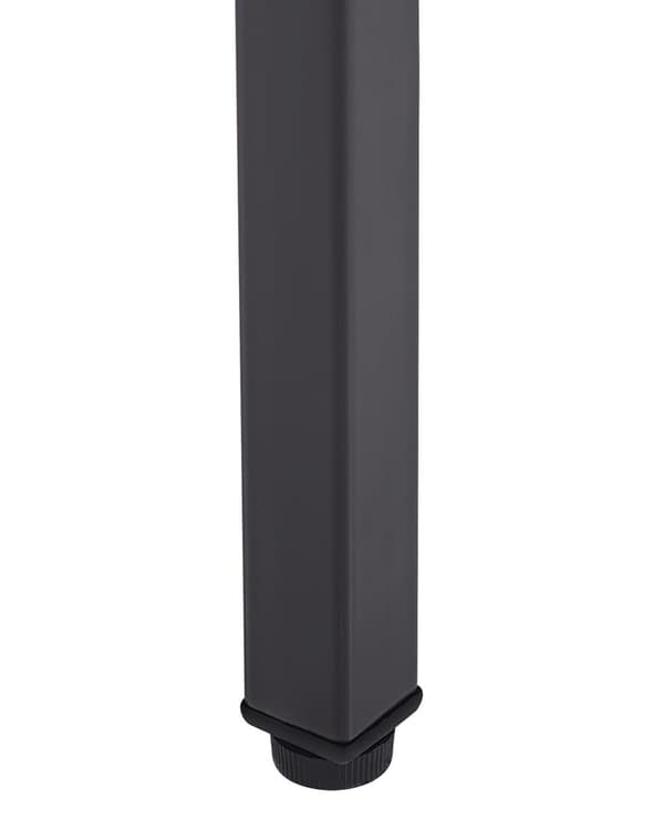 Senkki musta 100 x 65 x 40 cm teräs matta 2 ovea 2 hyllyä lattiasuoja teollinen