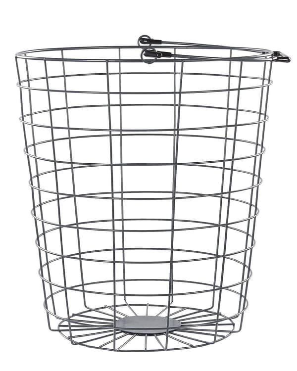 Korivaunu harmaa metallinen 123 x 37 x 37 cm 3 korilla liikuteltava moderni tyyli