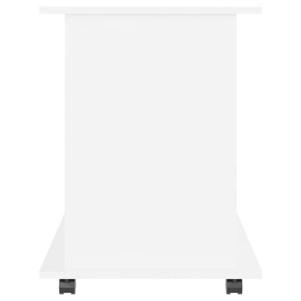 vidaXL Rulleskap hvit  60x45x60 cm sponplate
