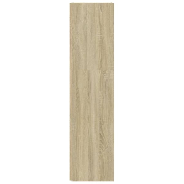 vidaXL hjørnereol 33x33x132 cm spånplade sonoma-eg