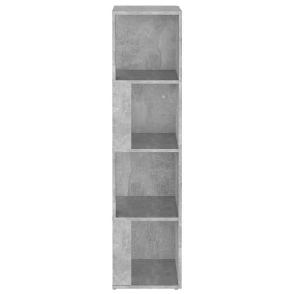 vidaXL Kulmakaappi betoninharmaa 33x33x132 cm lastulevy