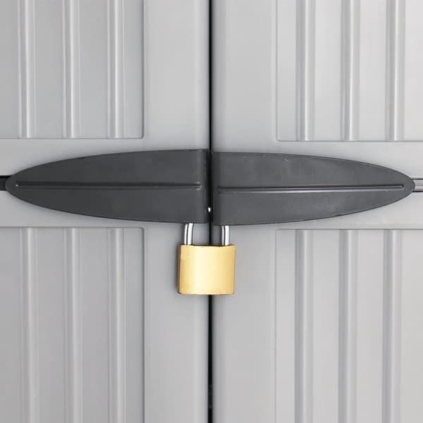 vidaXL Plastskåp 68x39x171,5 cm