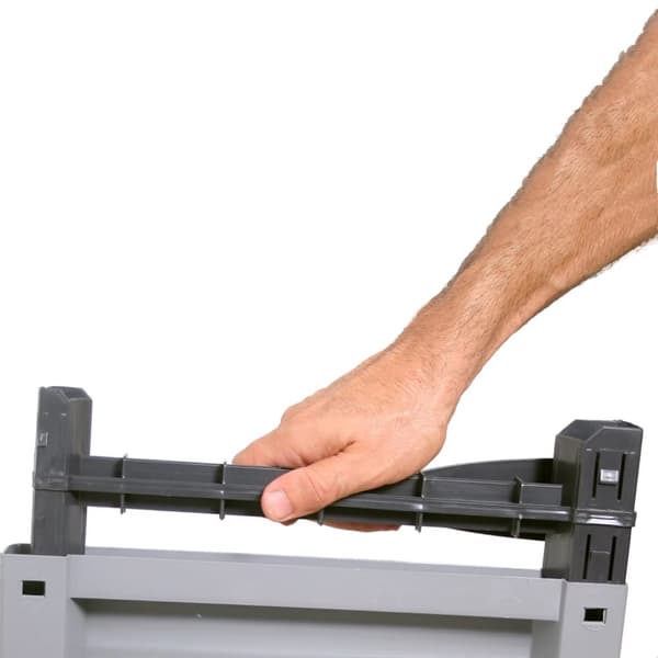 vidaXL Plastskåp 68x39x171,5 cm