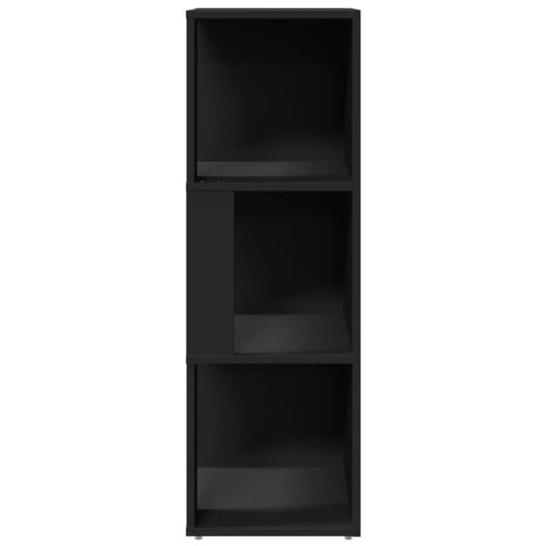 vidaXL Hjørneskap svart 33x33x100 cm konstruert tre