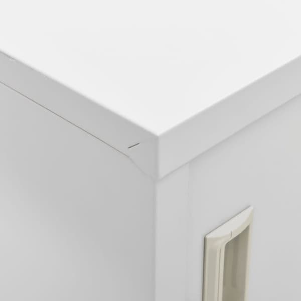vidaXL skab 90x45x92,5 cm stål lysegrå