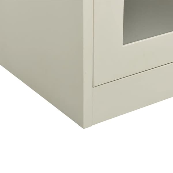 vidaXL kontorskab 90x40x90 cm stål grå