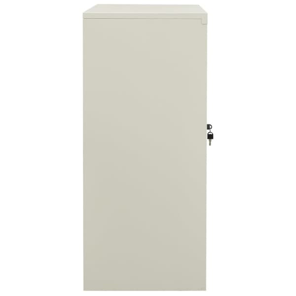 vidaXL Kontorskap 90x40x90 cm stål lysegrå