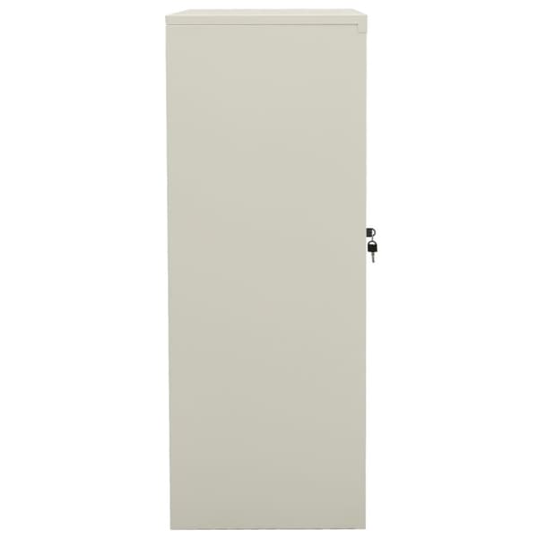 vidaXL Kontorskap 90x40x105 cm stål lysegrå