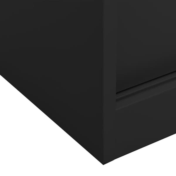 vidaXL Kontorskap med skyvedør 90x40x90 cm stål antrasitt