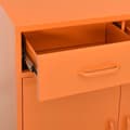 Miniatyrbillede 2 af 10: vidaXL opbevaringsskab 80x35x101,5 cm stål orange