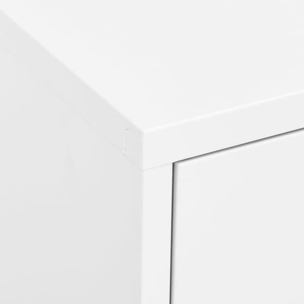 vidaXL opbevaringsskab 80x35x101,5 cm stål hvid