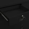 Miniatyrbillede 5 af 10: vidaXL kontorskab 90x40x102 cm stål sort