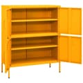 Miniatyrbillede 6 af 10: vidaXL opbevaringsskab 80x35x101,5 cm stål sennepsgul
