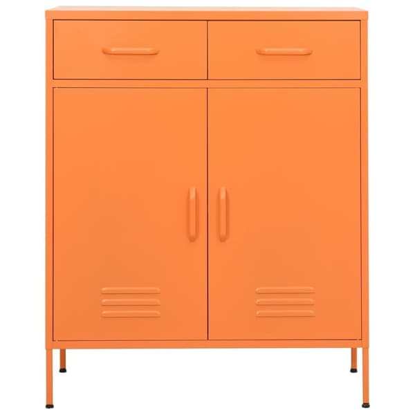 vidaXL Oppbevaringsskap oransje 80x35x101,5 cm stål