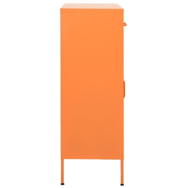 vidaXL Oppbevaringsskap oransje 80x35x101,5 cm stål